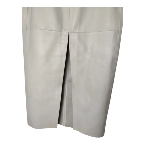 LaMarque Abia Low Waist Leather Maxi Skirt Bone Size Small NWT $545 - Picture 6 of 14